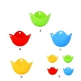 thumbnail image 4 of keepw Silicone Egg Poacher Poaching Holder Mould Mold Cookware Steam Eggs Tray Cooker Boiler Kitchen Gadgets Cooking Tool Green, 4 of 6