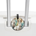 thumbnail image 3 of Rabbit Set of 2pcs PU Leather Round Suitcase Tags with Privacy Cover and Name ID Tag - Ideal for Travel Luggage, Handbags, Backpacks, School Bags, 3 of 6