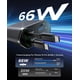 thumbnail image 2 of Cargador de coche YACAISI 4 en 1, 66 W, rápido, retráctil, enchufe de 180°, 2 of 7