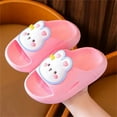 thumbnail image 2 of LNMQLPDBS baby sandals water shoes Cute cartoon Rabbit Soft Sol Lightweight baby Bathroom Slipper Sandals Flexible Comfort Shoes Quick-Dry Kids Toddler Slippers Pink 3-4 Years, 2 of 4