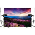 thumbnail image 1 of BSDHOME Polyester 7x5ft Beautiful Flowers Photography Background Sun Rise Colorful clouds Backdrop Romantic Wedding Photo Studio Backdrop, 1 of 5