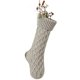 thumbnail image 1 of Calcetines largos personalizados para decoración del hogar, medias largas navideñas con patrón de tejido de Cable, decoración navideña, 2023, 1 of 4