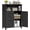 Black, variant on Farmhouse Bathroom Storage Cabinet with 2 Doors, Toilet Paper Cabinet with Adjustable Shelves, Small Bathroom Cabinet for Kitchen/Laundry/Living Room, 11.8 x 23.6 x 31.5 Inches,