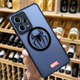 thumbnail image 3 of Matte Case for Redmi NOTE 12 11 10 11S 10S 9 9S 9T 8 7 6 5 4 3PRO PLUS 4G 5G Case Funda Coque Shell Marvel Logo Lron Spider-Aan, 3 of 5