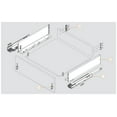 thumbnail image 3 of Blum 20" LEGRABOX K-Height Drawer Kit 125# Orion Gray 770K50S0S, 3 of 6