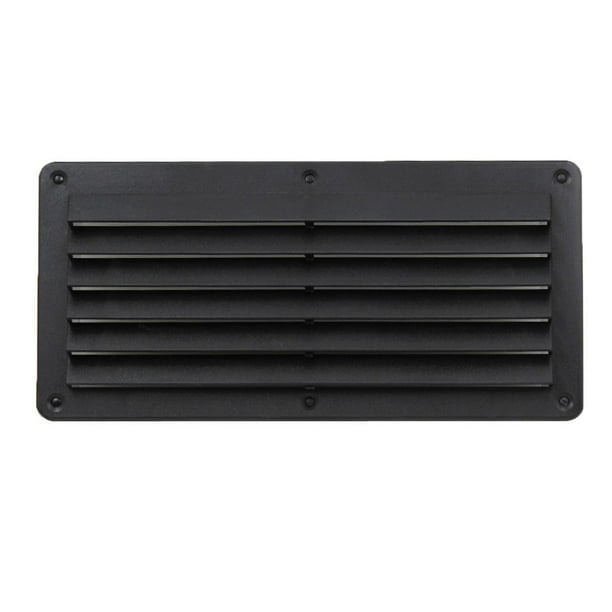 Ventilación de capó horizontal universal RV, persiana resistente a , ventilación de aire impermeable y lluvia 10.24''x 8.5'' (negro) shamjiam Ventilación de la lumbrera del barco