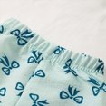 thumbnail image 5 of NOLDARES Toddler Girl Summer Clothes 2Pcs Outfits Sleeveless Top and Tshirt with Elastic Waist Pullover Shorts Set(Blue,6-12 M), 5 of 9
