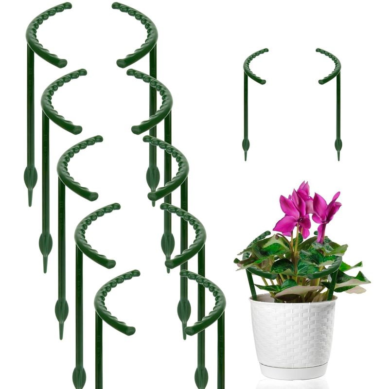 Yaoping 12 Pieces Plant Support, Half Round Plant Support