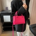 thumbnail image 3 of Crossbody Bag High Capacity Embroidery Thread Daily Collocation Faux Leather Female Top Handle Handbag Women Accessory, 3 of 10