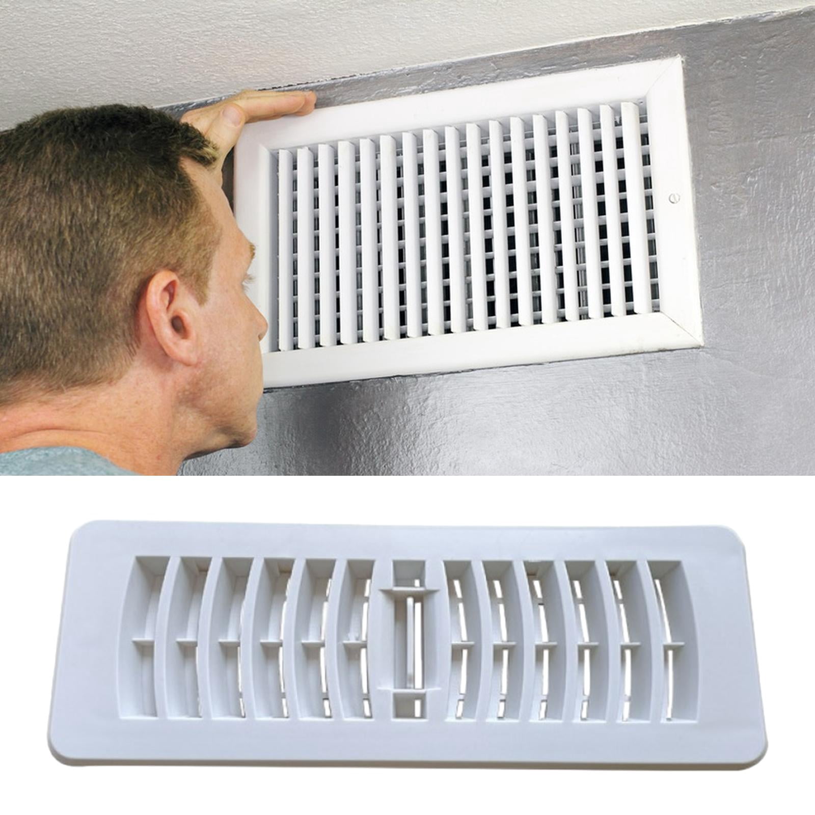 TISHITA Air Vent Deflector Floor Vent Deflector Adjust Air Supply Lever Air Vent Louver Floor Register Vent for Bathroom Home 4inchx12inch