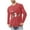 Red, variant on Brondbend Casual Clothes for Men Christmas Men’s Shirt Long Sleeved Crew Neck Fitness Homewear Print Stylish Blouse Regular Fit Work Clothes Army Green