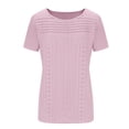 thumbnail image 5 of Summer Oversize Shirts for Womens 2025 Fashion Short Sleeve Out Blouse Funny Round-Neck Blouses, 5 of 6