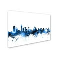 thumbnail image 2 of Trademark Fine Art "Liverpool Skyline White" Canvas Art by Michael Tompsett, 2 of 3