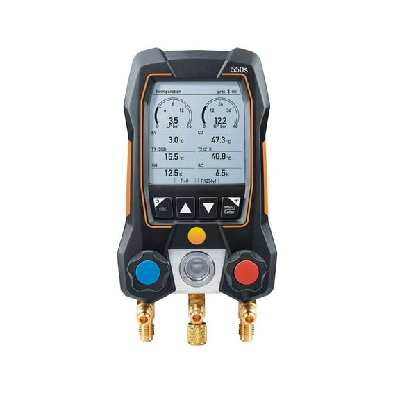 Digital Manifold Pressure Gauge Refrigerant Set Measuring Device Wireless Bluetooth Car Air Conditioning Manometer