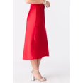 thumbnail image 2 of Roaman's Women's Plus Size Stretch Satin Midi Skirt, 2 of 3