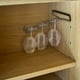 thumbnail image 4 of piezas Accroche-verres pour Étagère Support De Verre en ferPour 4 Verres Support dAffichage Mural En Verre à Vin Porte-Verre à lEnvers Pour Armoires à Vin, Bars, Cuisines (Noir) Ormromra WMJ-0831, 4 of 6