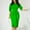 Green, variant on Sentmoon Pleated Womens Dresses Long Sleeve Crew Neck Holiday Dresses for Women Bodycon Fashion Midi Dresses,Plus Size Fashion A-line Dresses Blue L