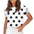 thumbnail image 1 of Birdeem Mode Femmes Décontracté Col Rond Sans Manches T-Shirt Imprimé Blouse, 1 of 12