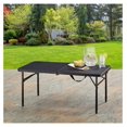 40" L x 20" W Plastic Adjustable Height FoldinHalf Folding Table