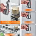 thumbnail image 3 of Fregadero De Cocina, Acero Inoxidable Fregadero De Cocina con Cascada, Moderno Tarjas Para Cocina, Sobreponer Fregadero De Cocina y Accesorios con Grifo Giratorio 360, 3 of 8