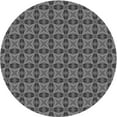 thumbnail image 1 of Ahgly Company Machine Washable Indoor Round Transitional Black Area Rugs, 7' Round, 1 of 7