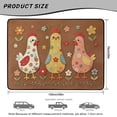 thumbnail image 7 of DISNIMO Trunk Mat for SUV Cute Rooster Flower Printed Heavy Duty Non-Slip Washable Dog Trunk Liner Cargo Protector Fits for Most Cars Models Easy to Clean Auto Interior Accessories, 7 of 7