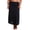 Black, variant on Women's Shadowline 11636X Plus 36 Inch Flare Daywear Half Slip (Nude 3X)