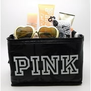 Victoria's Secret PINK Beach Life Set: Sunglasses, Sun Kissed Body Mist 2.5 Fl Oz., Luminous Body Bronzer 2.5 Fl Oz., Chill Out After Sun Soother 3.4 Fl Oz., Waterproof Disposable Camera