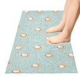 thumbnail image 5 of Haosy Cute Little Baseballs Bathroom Rugs Non Slip Absorbent Soft Plush Quick Dry Bath Mat, 39"x20", 5 of 8