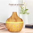 thumbnail image 5 of YiBai Yellow Humidifiers for Bedroom, Star Sky Wood Grain Hollow Star Moon Humidifier Colorful Translucent Mini Portable 130ML Aromatherapy Machine #.458, 5 of 8