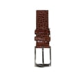 thumbnail image 2 of Men Genuine Leather Belt PIERO ROSSI Turkey Soft Crocodile print 1014 Cognac, 2 of 5