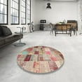 thumbnail image 3 of Ahgly Company Indoor Rectangle Contemporary Rust Pink Patchwork Area Rugs, 5' x 7', 3 of 6