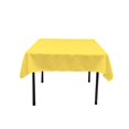 thumbnail image 1 of TCpop58x58-YellowLgtP99 Polyester Poplin Square Tablecloth, Light Yellow - 58 x 58 in., 1 of 1