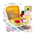 thumbnail image 2 of Crochet Kit for Adult Beginners, Complete Set with Yarn Ergonomic Crochet Hooks Lace Steel Needles, Durable Birthday Gift Knitting Starter Kit for DIY Craft Projects, D, 2 of 6