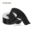 thumbnail image 2 of Unique Bargains 1 1/2 Inch 25 Yard Wide Satin Ribbon with Gold Edges Grosgrain Fabric Ribbon for Gift Wrapping, Black, 2 of 7