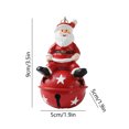 thumbnail image 3 of Uutvmp Christmas Bell Ornaments, Christmas Tree Ornaments Santa Claus Bell Ornaments, Christmas Decorations Santa Claus Ornaments Hanging Bells for Xmas Tree Fireplace Wreath Holiday Decor, 3 of 6