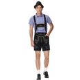 thumbnail image 4 of Disfraz de Oktoberfest de lujo para hombre, pantalones de cuero bávaros, camisa a cuadros, Festival de la cerveza, Cosplay, vestido de fiesta elegante, Carnaval y Halloween, 4 of 5
