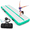 Green-10ft*3.3ft*4inches(3m*1m*0.1m), variant on Inflatable Gymnastics Air Mat Tumble Track With Pump Foring