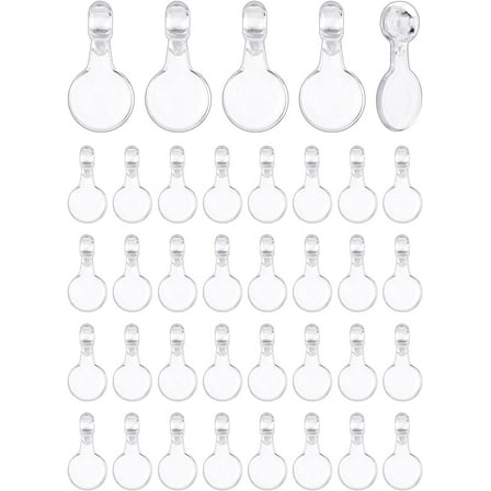 500Pcs Glue On Pendant Bails 5.4mm Flat Round with Hole Pendant Transparent Cabochon Charms for Craft Jewelry Making