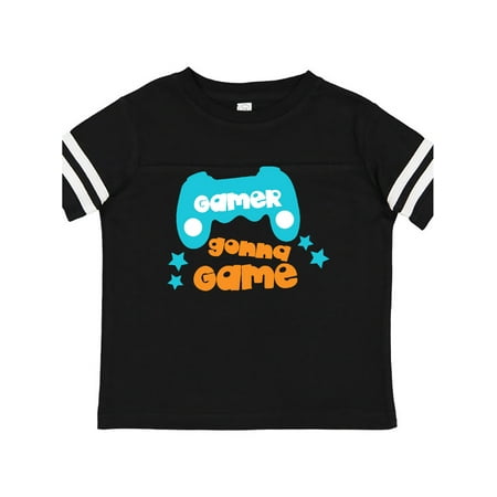 

Inktastic Gamer Gonna Game Joystick Joypad - Orange Blue Gift Toddler Boy or Toddler Girl T-Shirt