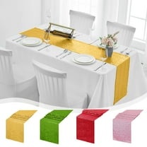 Up to 50% Off! Boovnll Sequin Table Runner, 12x72" Glitter Metallic Foil Table Runners for Shower, Christmas, Halloween, Wedding, Bridal, Birthday, Party Table Decor, Table Runner