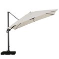 Mitchell Outdoor 9 ft Canopy Umbrella with Base, Beige