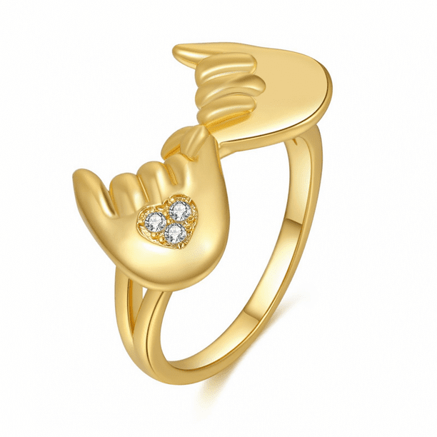 Love shape best sale rings