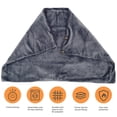 thumbnail image 4 of AMERTEER USB Heated Blanket Electric Plush Throw with Integrated Safety System and Overheating Protection 3 Temperature Settings Soft Heated Throw Blanket Machine Washable 100x65cm, 4 of 8