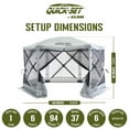 thumbnail image 2 of CLAM Quick-Set Escape 11.5 x 11.5' Portable Outdoor Canopy Shelter (Used), 2 of 10