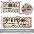 thumbnail image 2 of Red Buffalo Plaid Kitchen Rug Set of 2 Anti Fatigue Thick Farmhouse Kitchen and Mats Comfort Kitchen Floor Mat Waterproof Non Slip Standing Mat for Kitchen, Sink, Office, Laundry, 17.3x28+17.3x47, 2 of 6