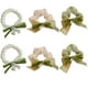 thumbnail image 1 of 6 piezas de lazo de satén con diseño de flor de campana azul, coletero para el pelo, cordón para el pelo, estilo: estilo 3;, 1 of 8