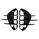 thumbnail image 1 of Bumper Side Vent Spoiler Canard Covers Sticker Carbon Fiber for Stinger 2018-2023 GT GT-Line, 1 of 5