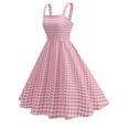 thumbnail image 2 of Vestido Corto de Verano de las Mujeres de Malla de Manga Corta Bordado Vestido de Pastel Retro, Vestido Ligero Casual para la Fiesta Y las Vacaciones, 2 of 9