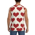 thumbnail image 4 of Easygdp Love Men's Breathable Tank Tops Sleeveless Sporty T Shirts for Basketball, Mountaineering, Bodybuilding -3X-Large, 4 of 8